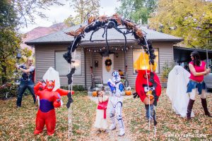 DIy lawn ghosts