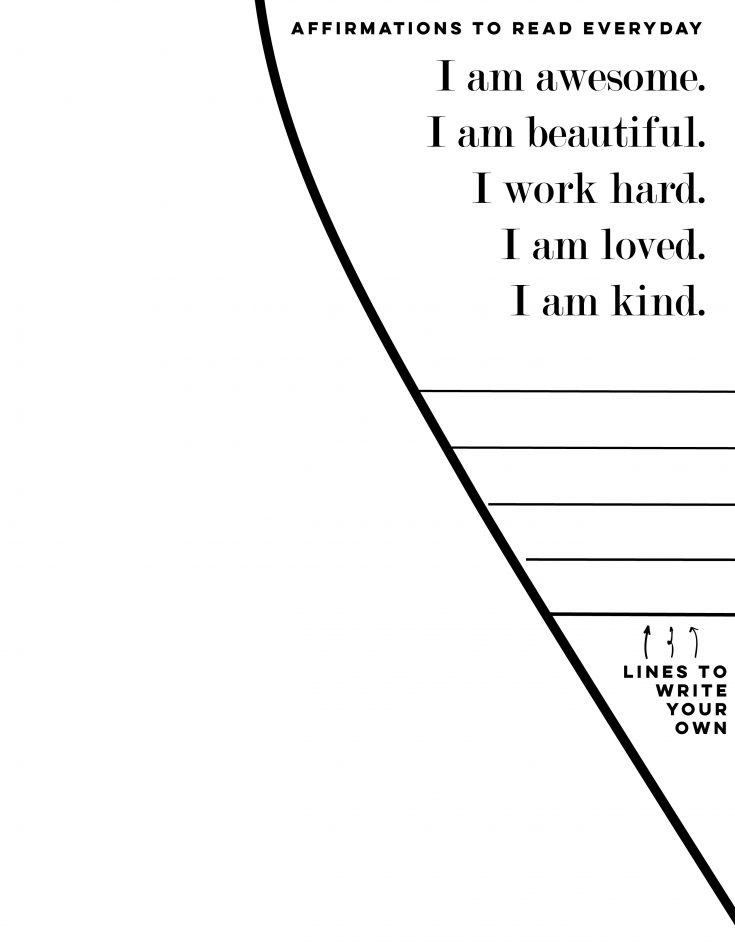 Self Love Worksheets & Love Poster - Canary Jane